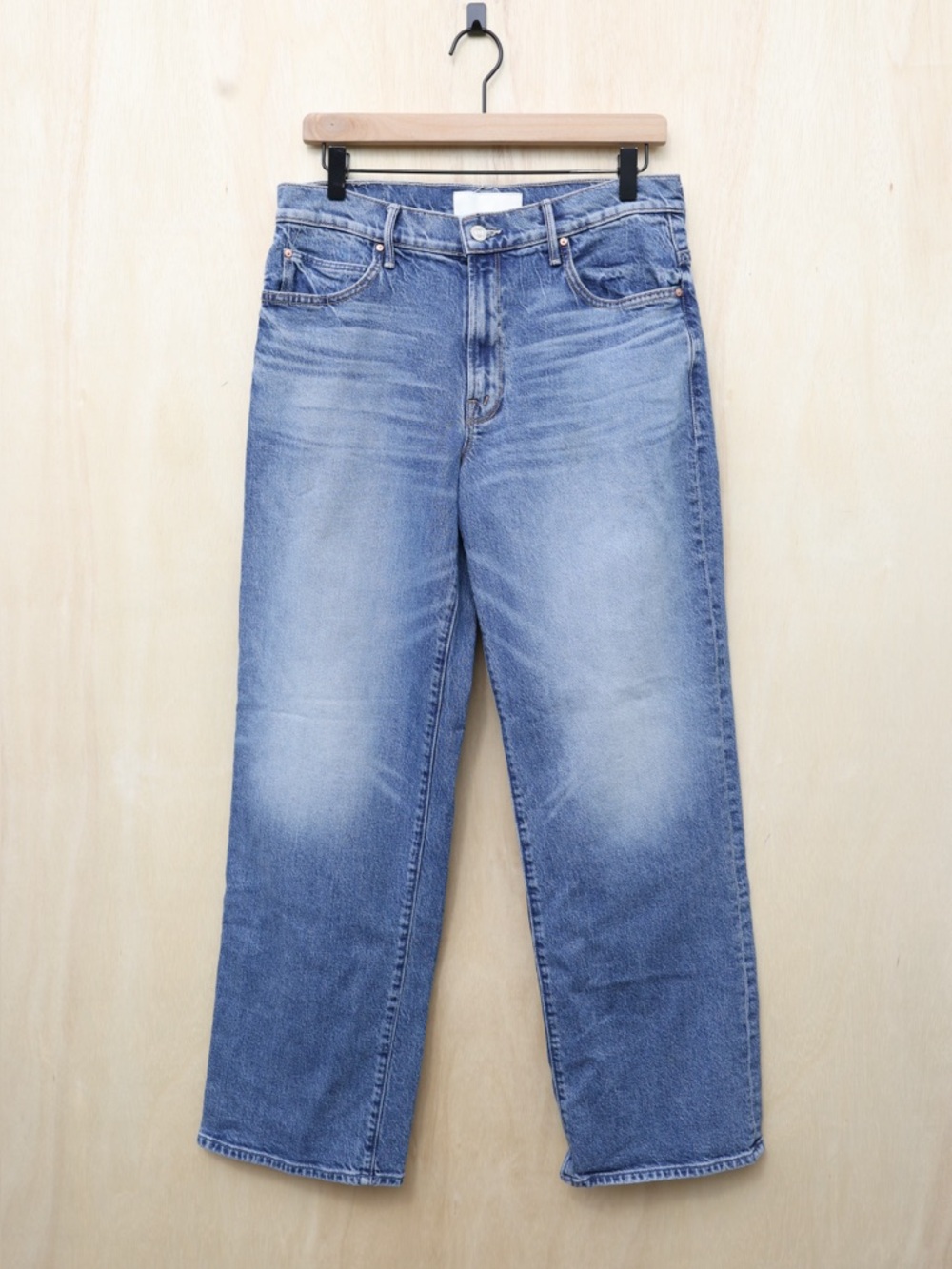 MOTHER Petite Lil' Mid Rise Tunnel Vision Sneak I'm A Winner Size 30 - Picture 2 of 5
